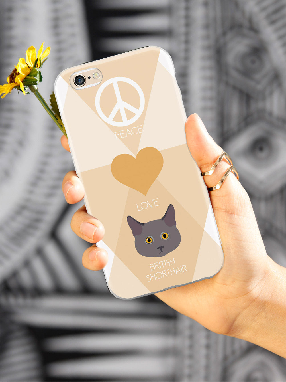 Peace, Love & British Shorthair Cats Case