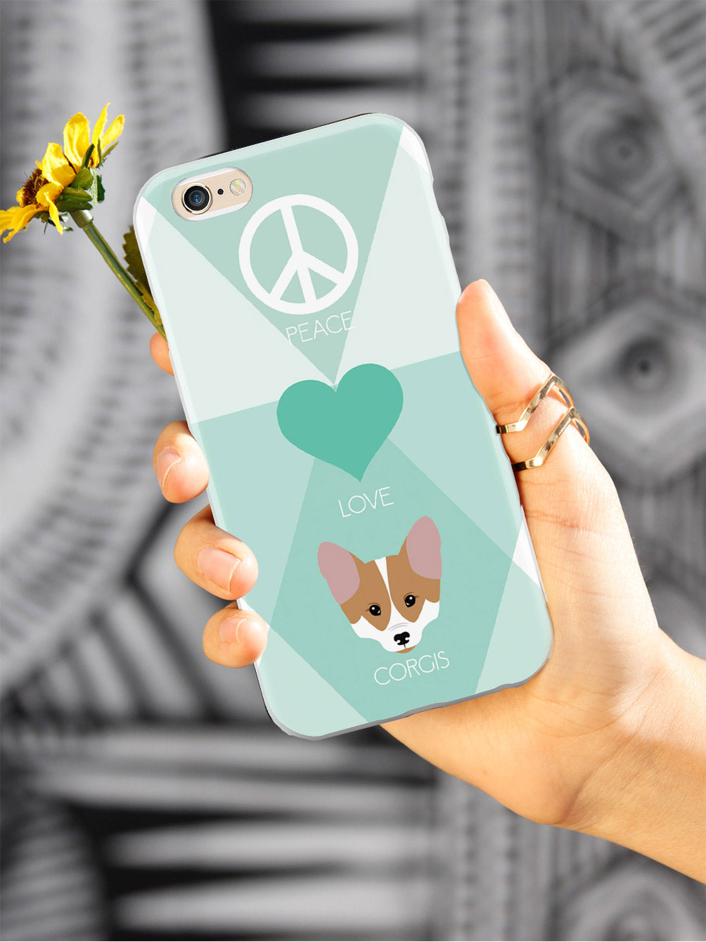 Peace, Love & Corgis Case