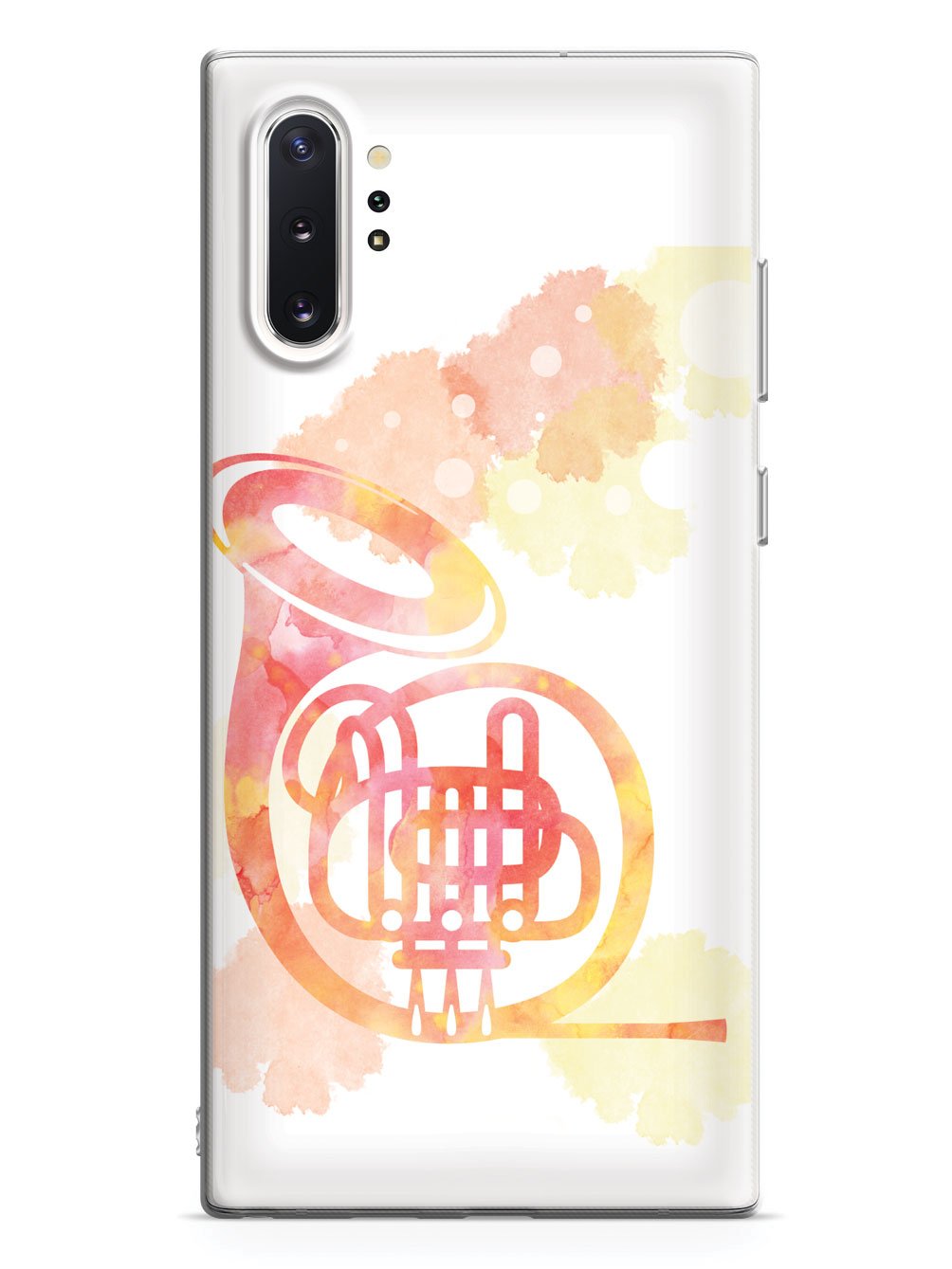French Horn Silhouette - Watercolor Case