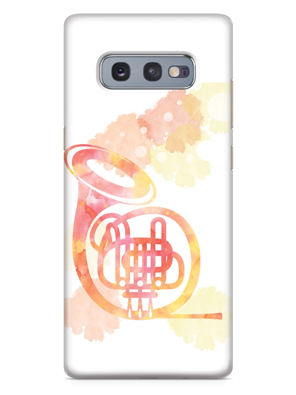 French Horn Silhouette - Watercolor Case