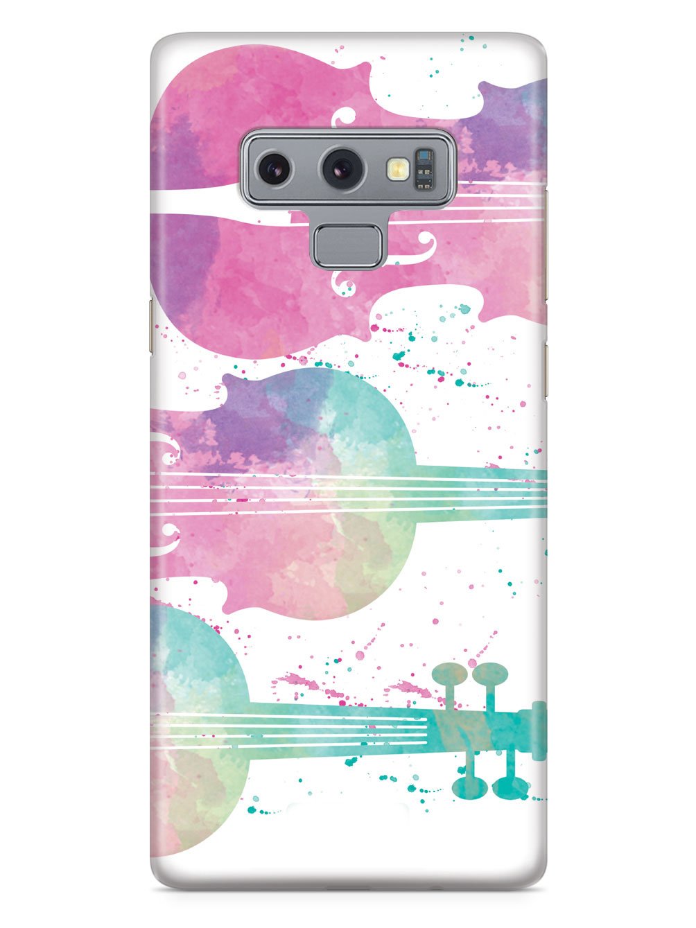 String Instrument Silhouette - Watercolor Case