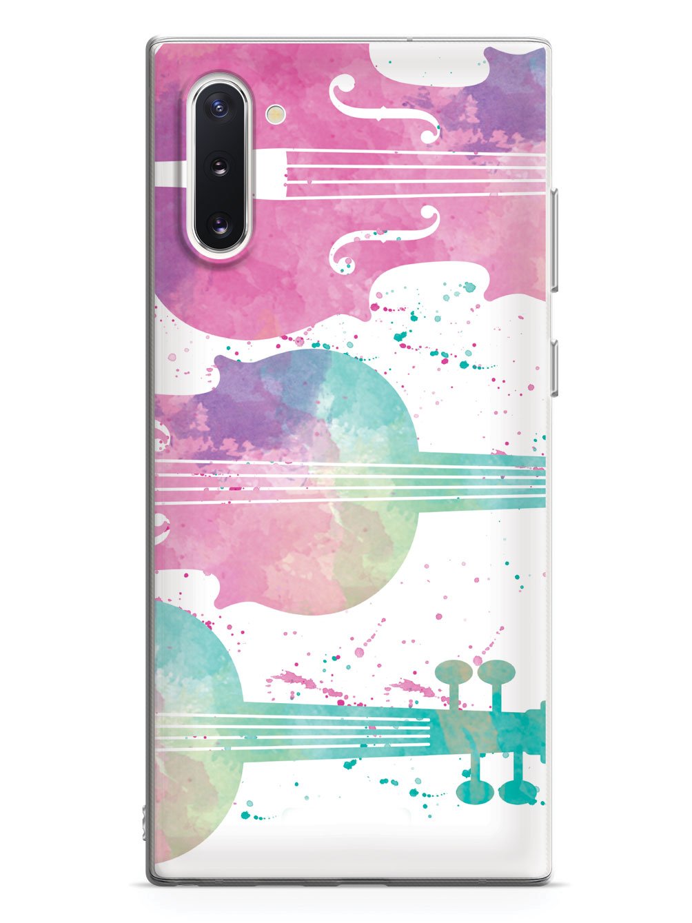 String Instrument Silhouette - Watercolor Case