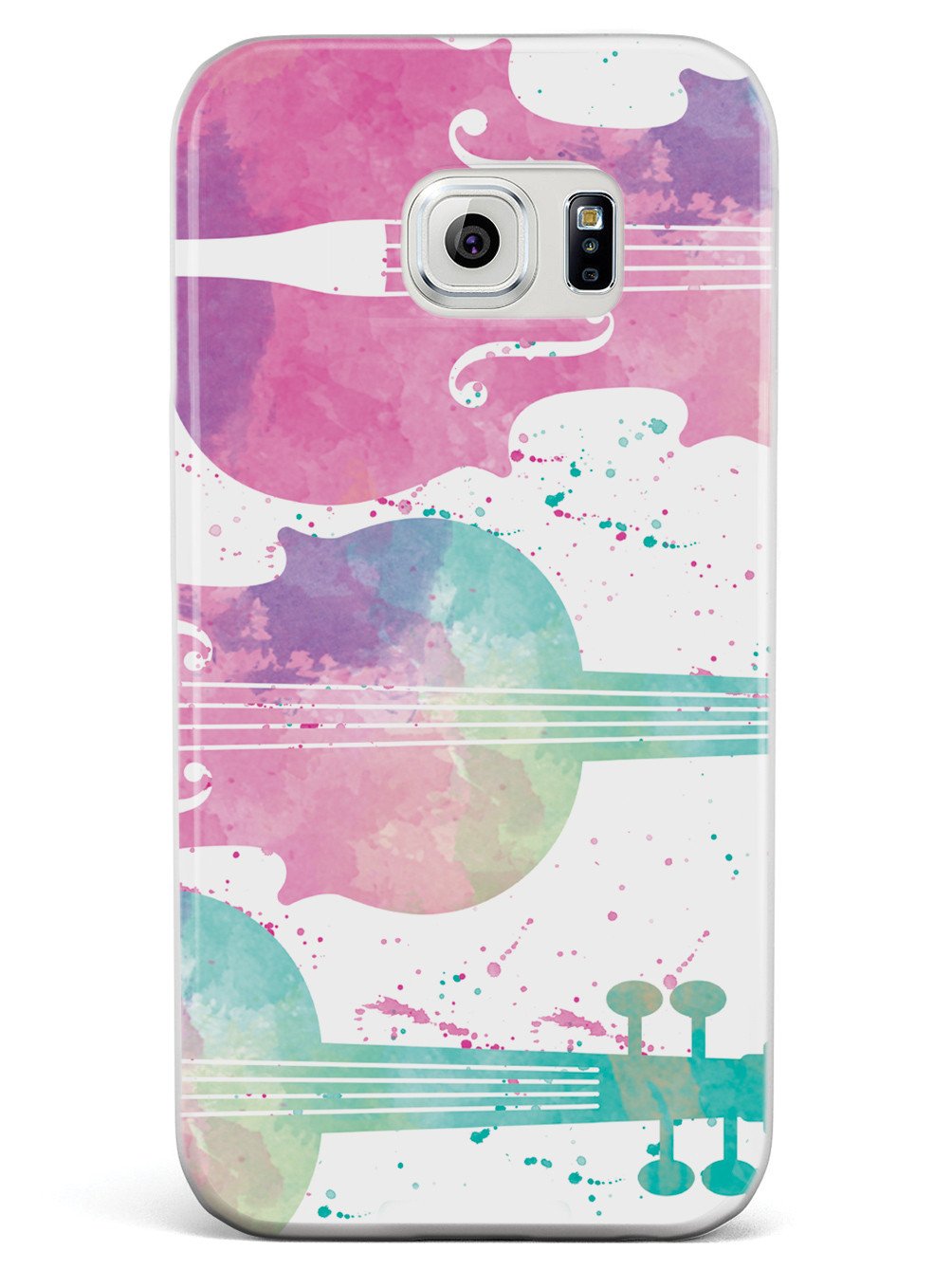 String Instrument Silhouette - Watercolor Case
