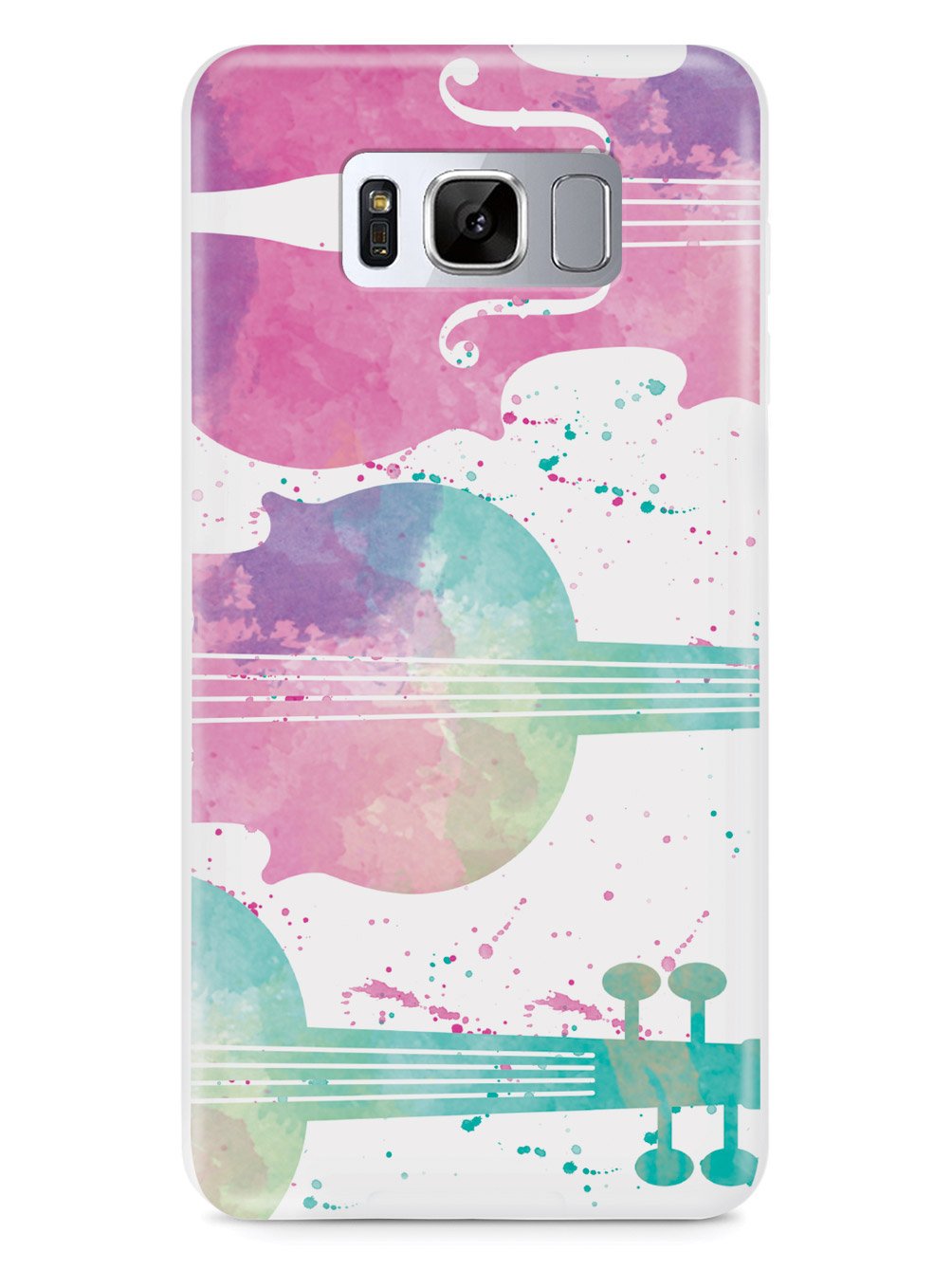 String Instrument Silhouette - Watercolor Case