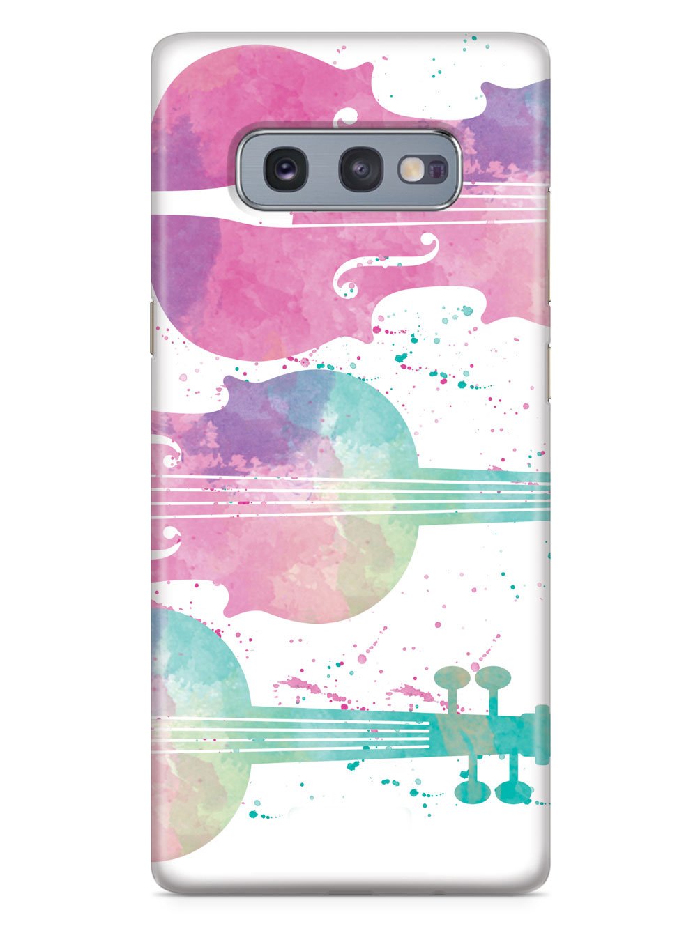 String Instrument Silhouette - Watercolor Case
