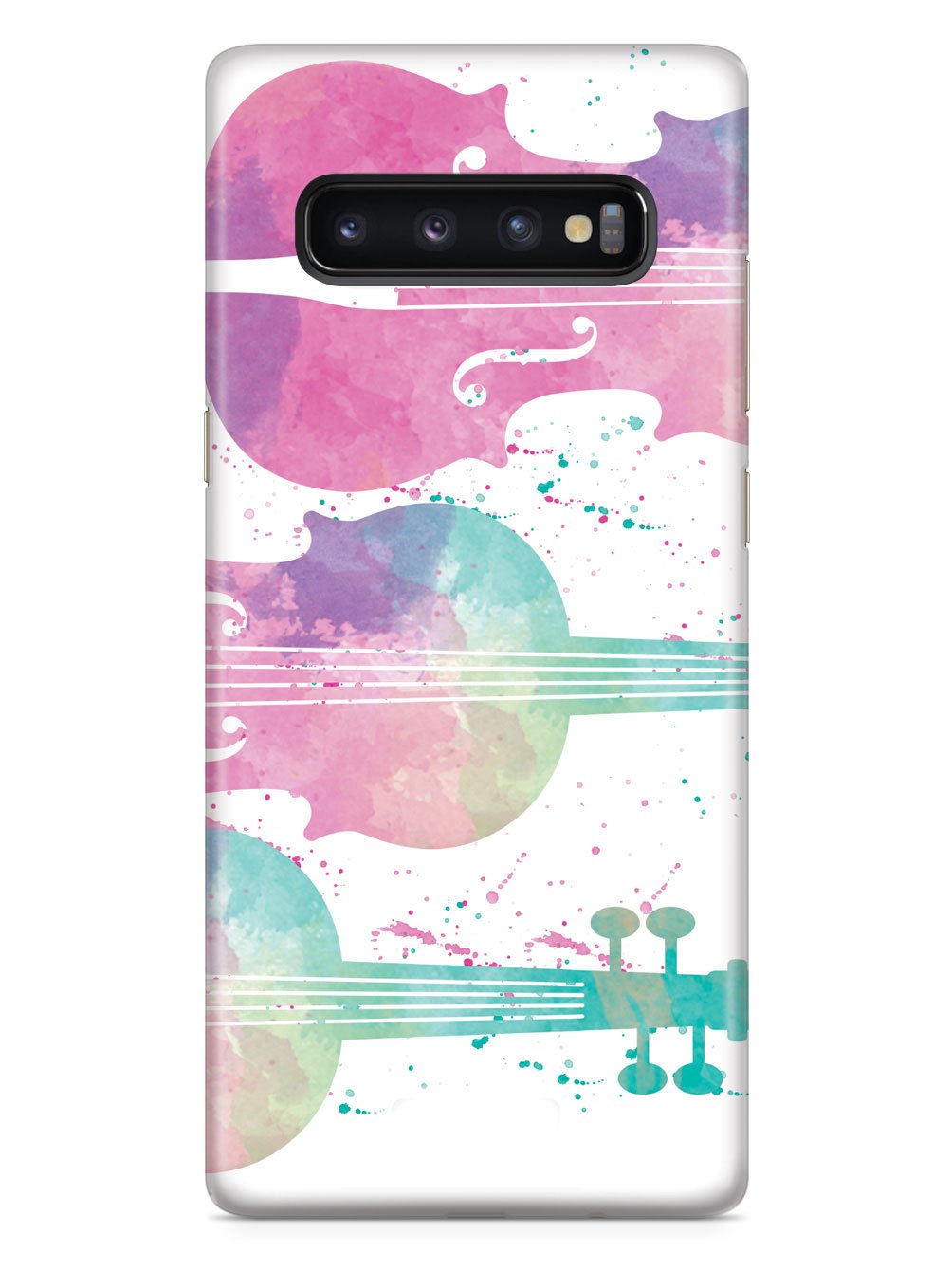 String Instrument Silhouette - Watercolor Case