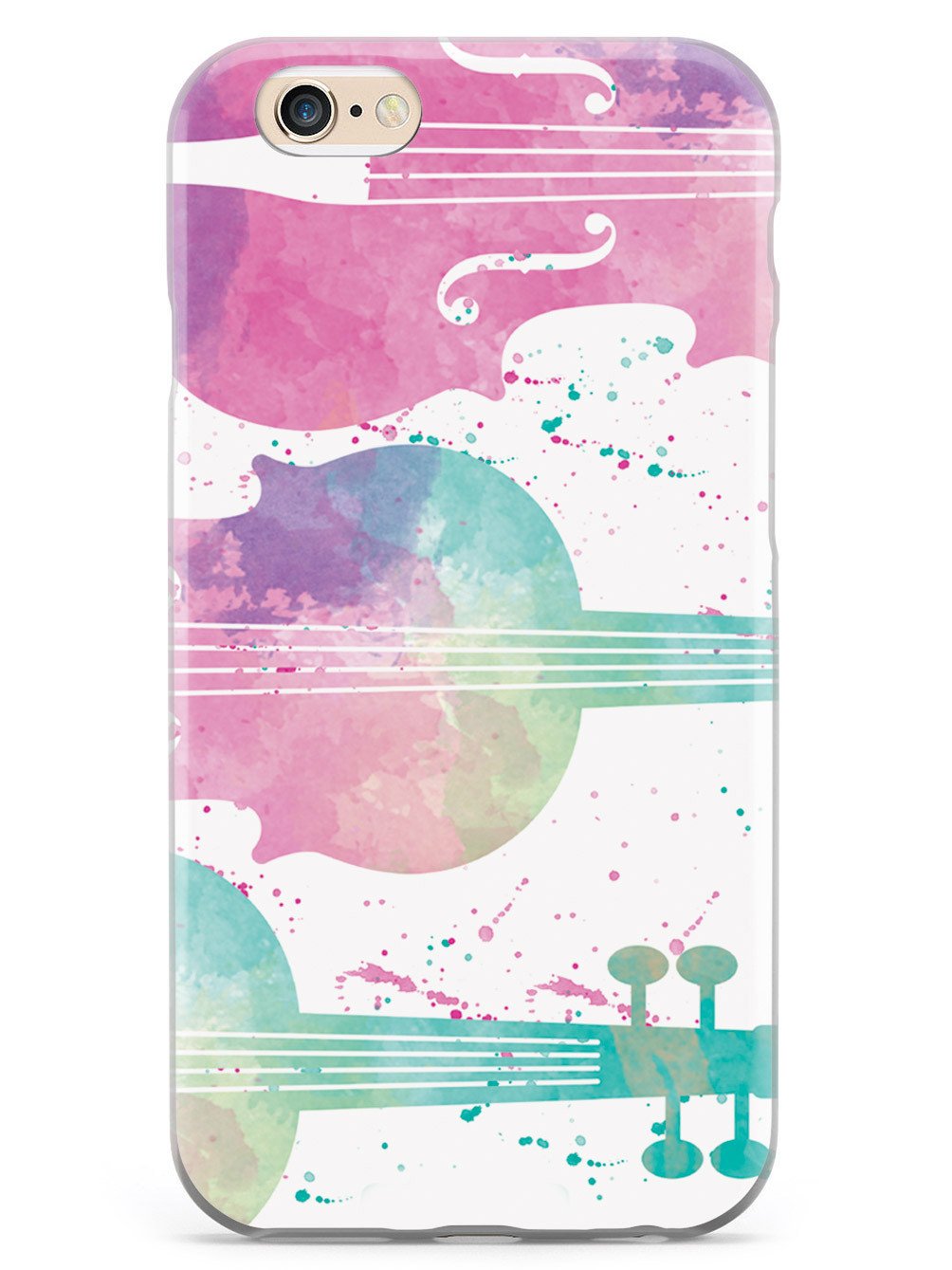 String Instrument Silhouette - Watercolor Case