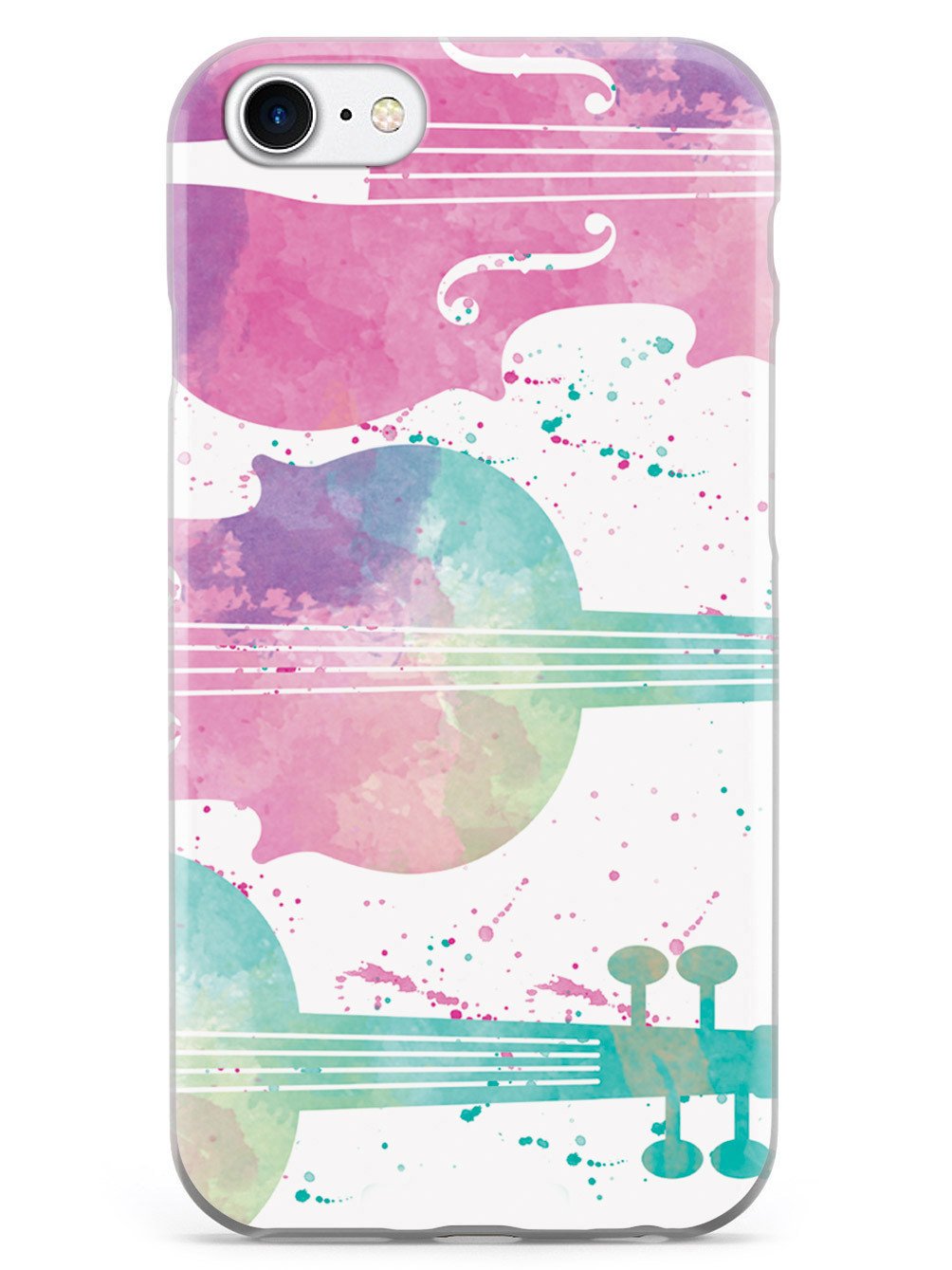 String Instrument Silhouette - Watercolor Case