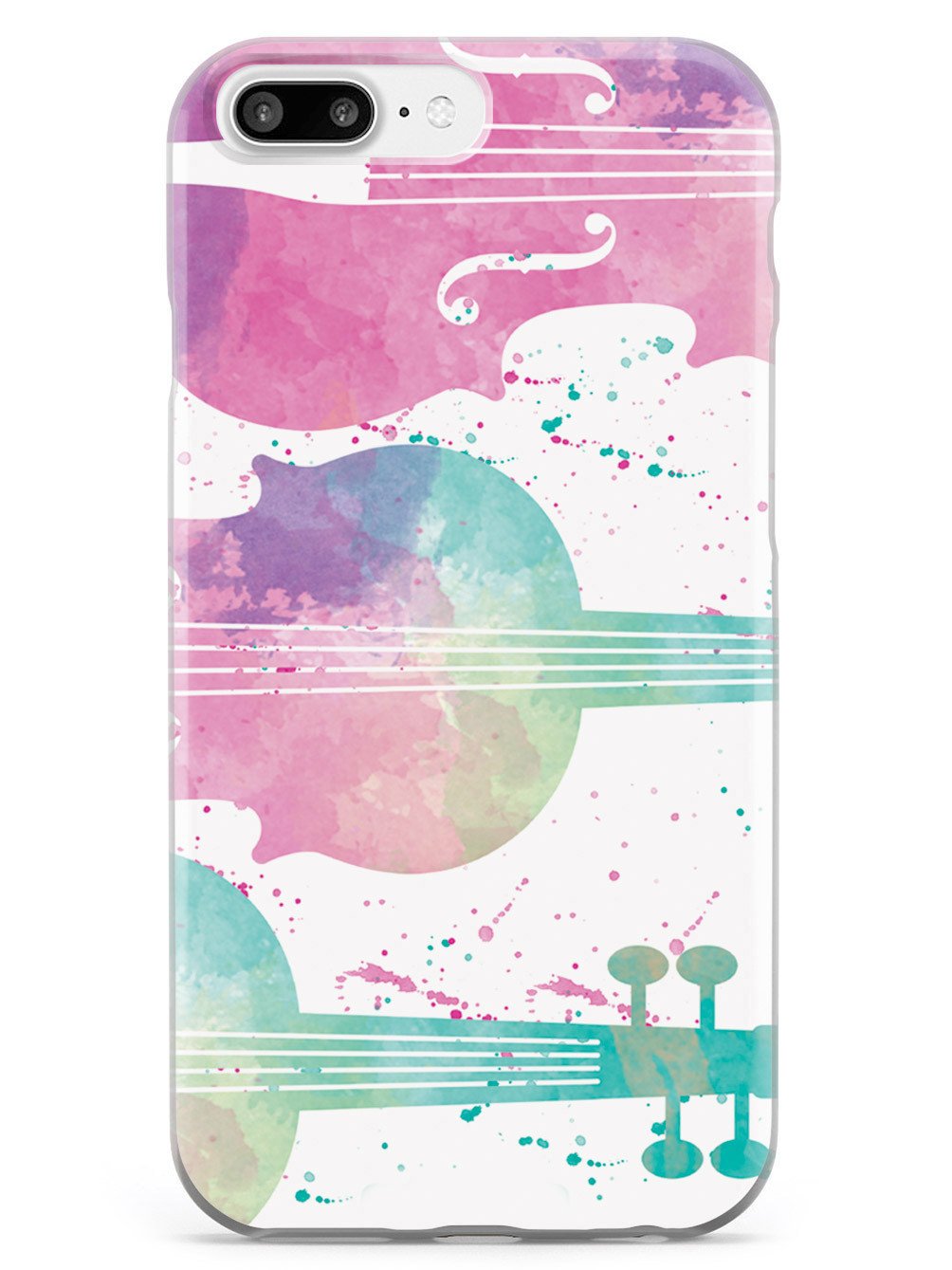 String Instrument Silhouette - Watercolor Case