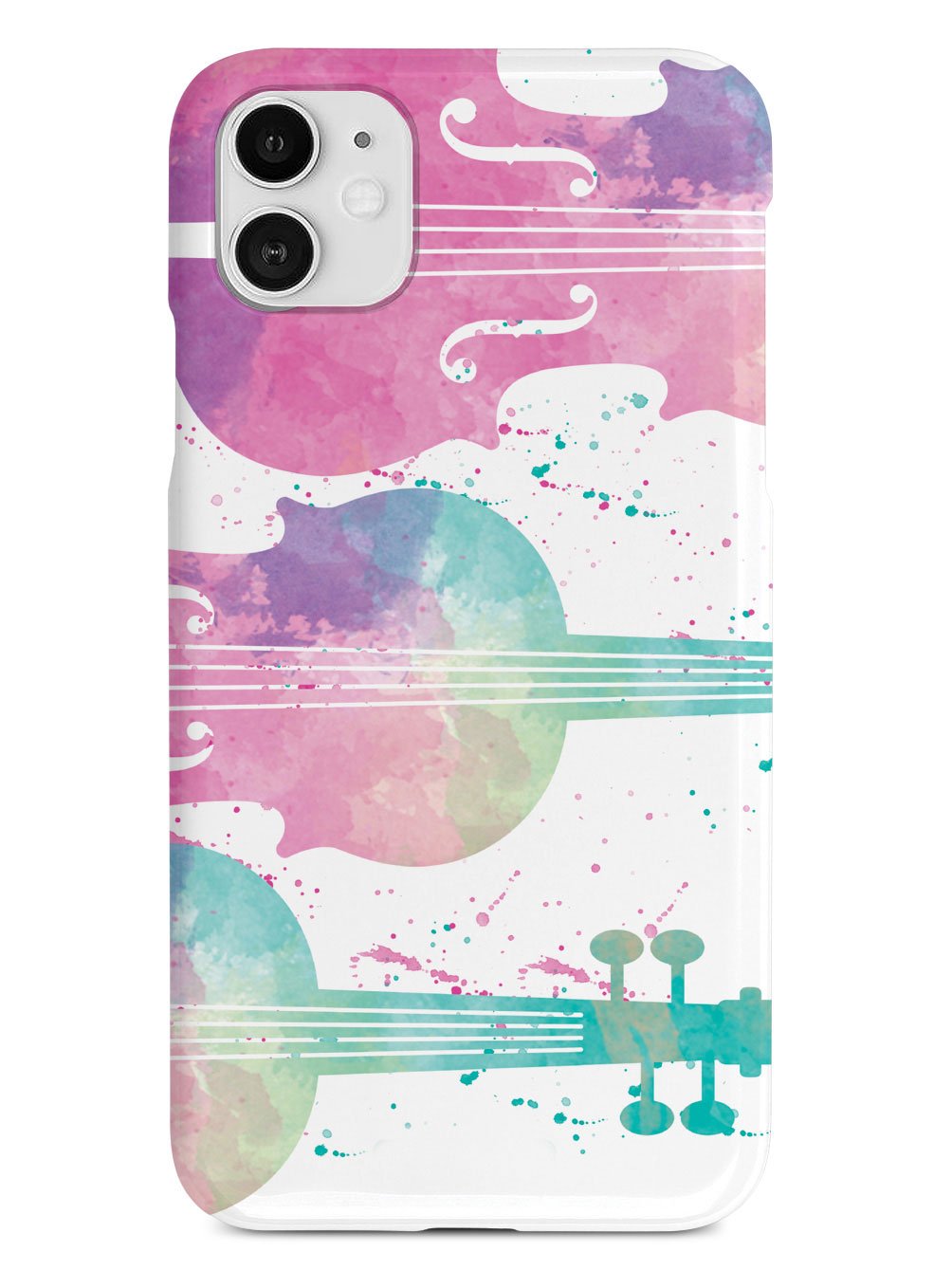 String Instrument Silhouette - Watercolor Case