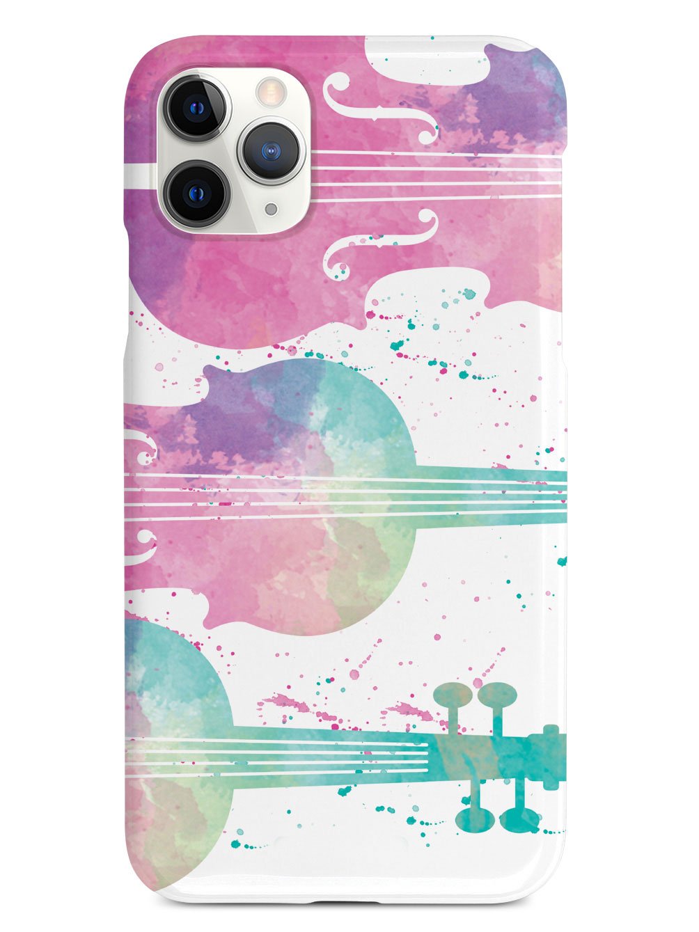 String Instrument Silhouette - Watercolor Case