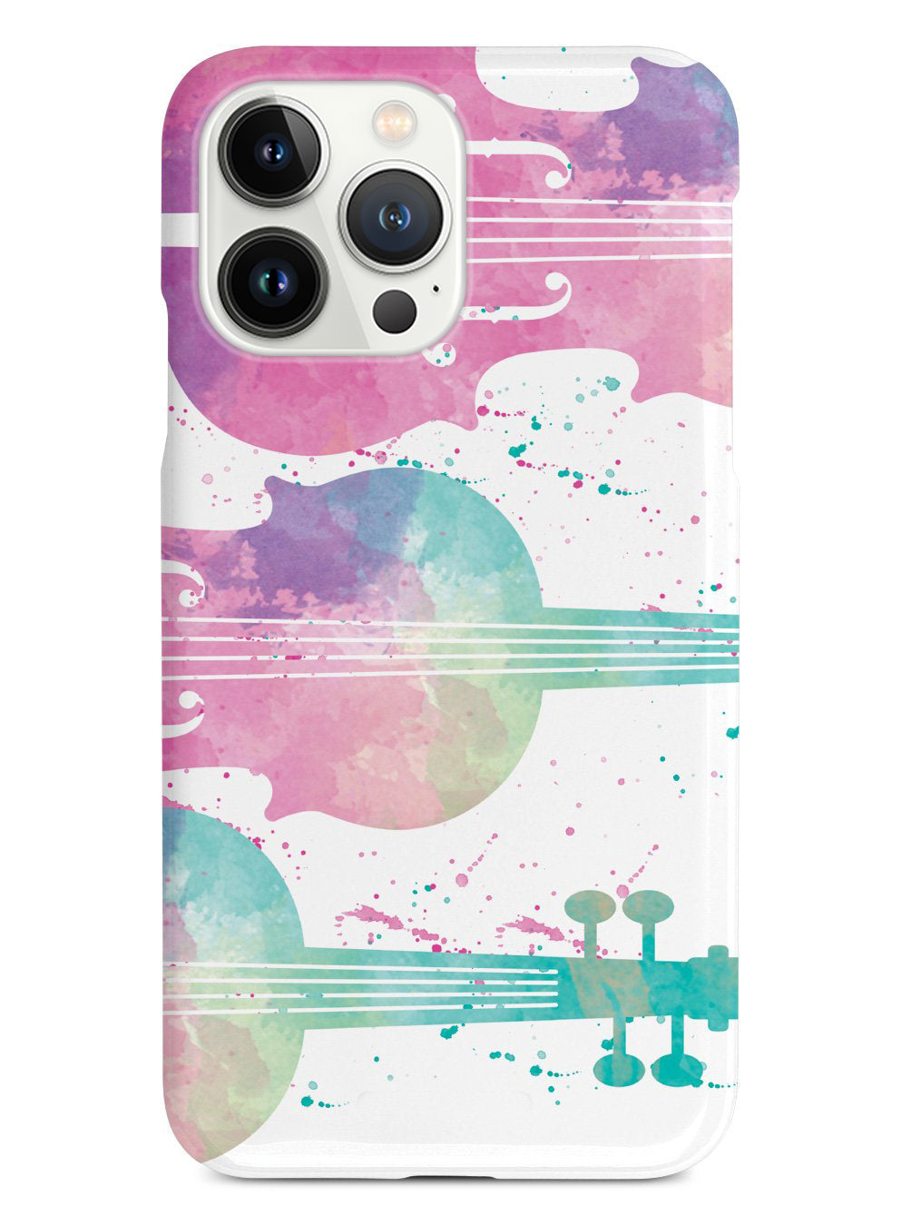 String Instrument Silhouette - Watercolor Case