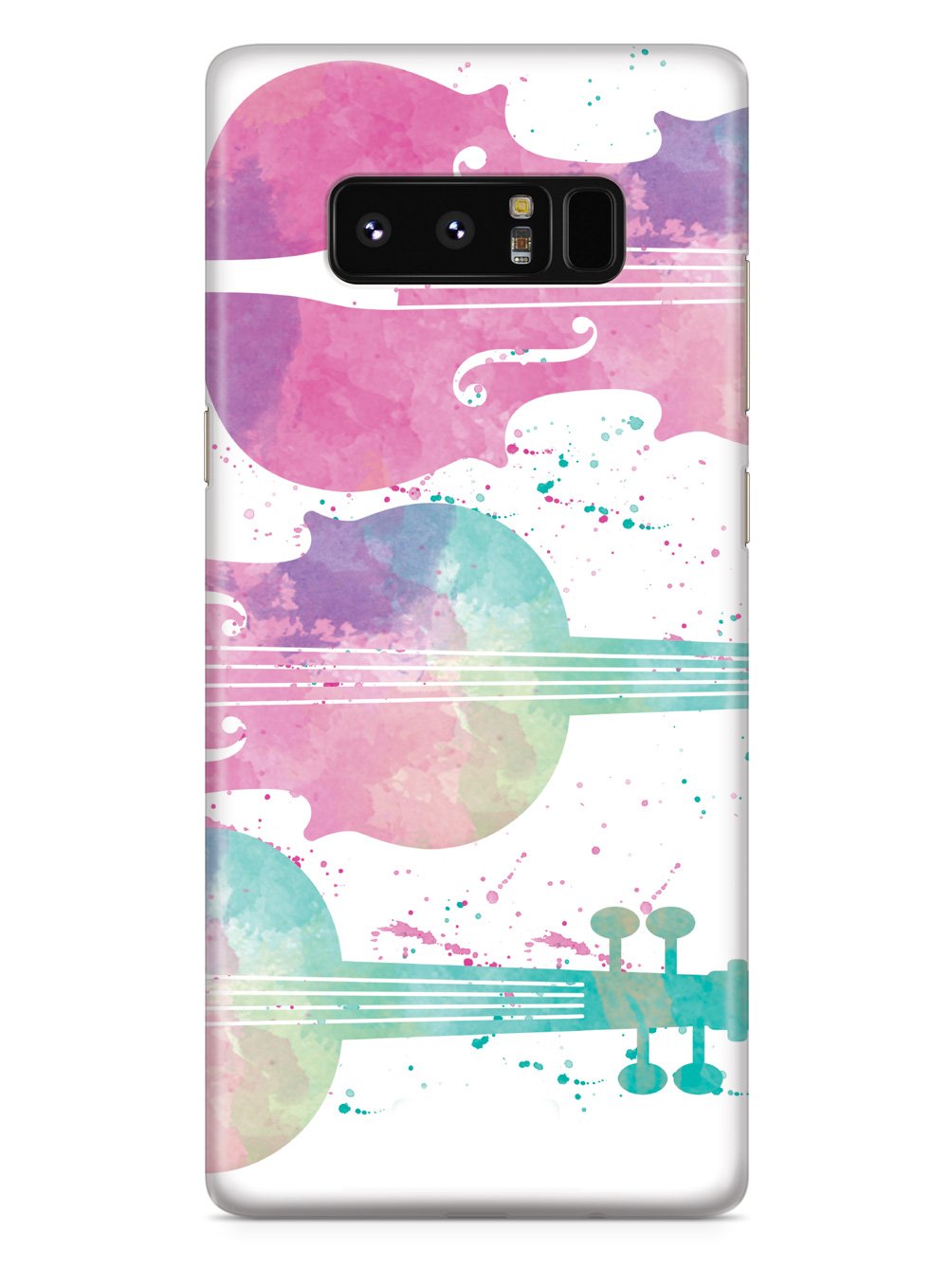 String Instrument Silhouette - Watercolor Case