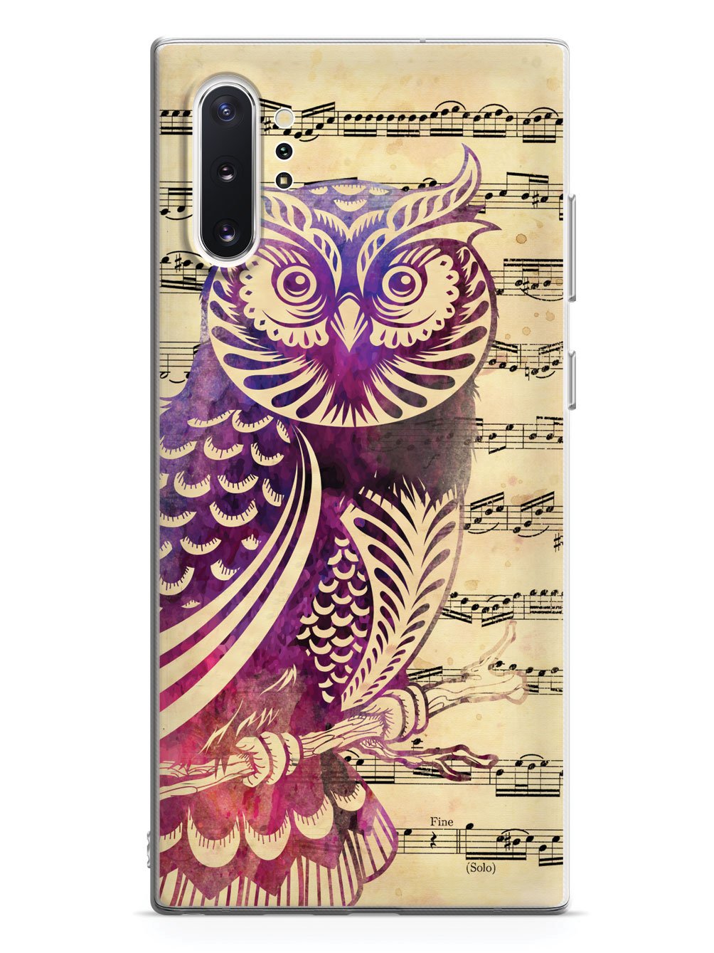 Owl and Music Notes Case