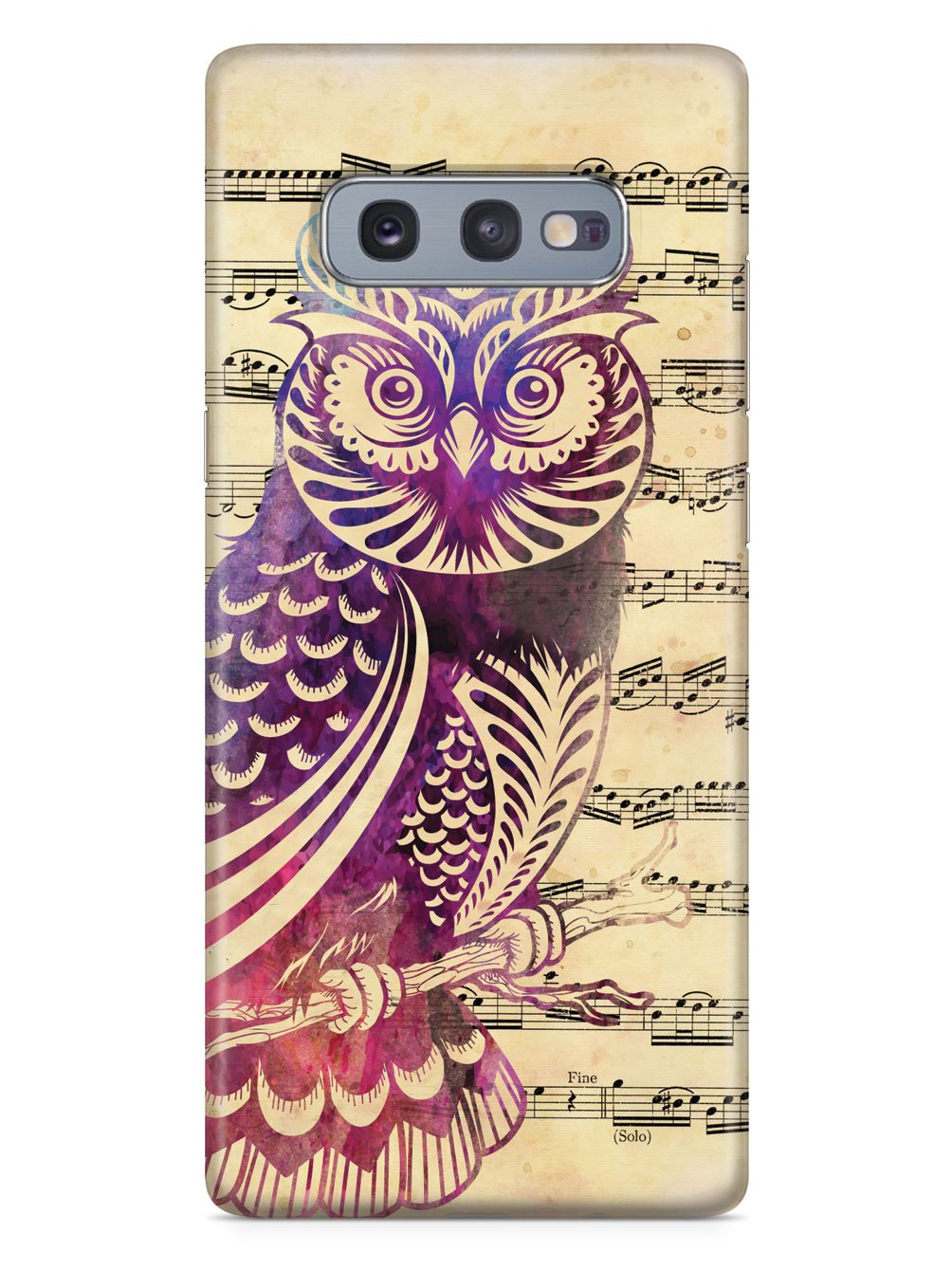 Owl and Music Notes Case