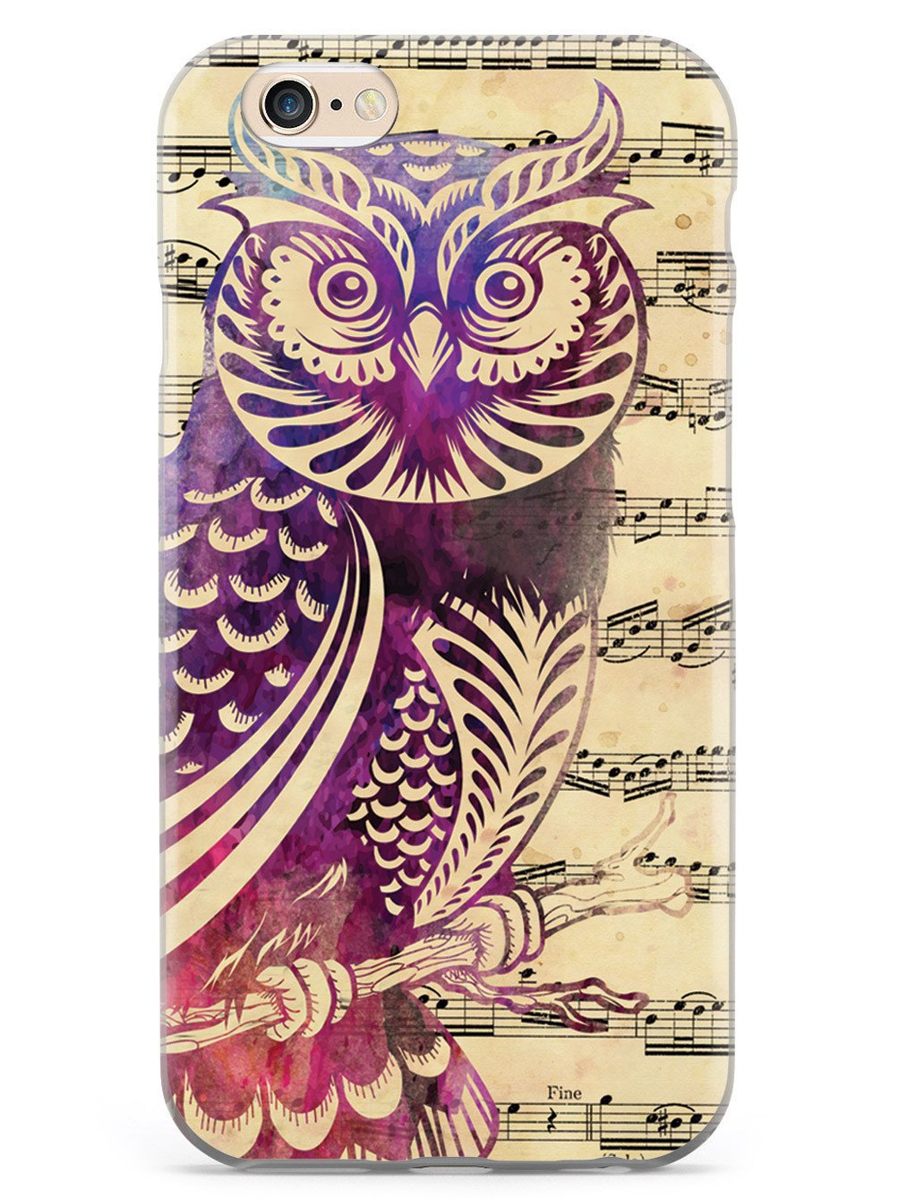 Owl and Music Notes Case