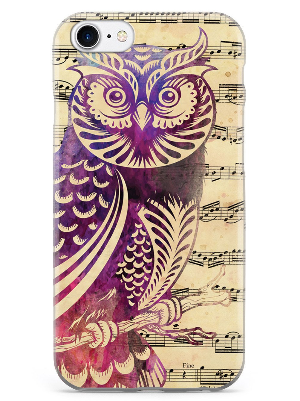 Owl and Music Notes Case