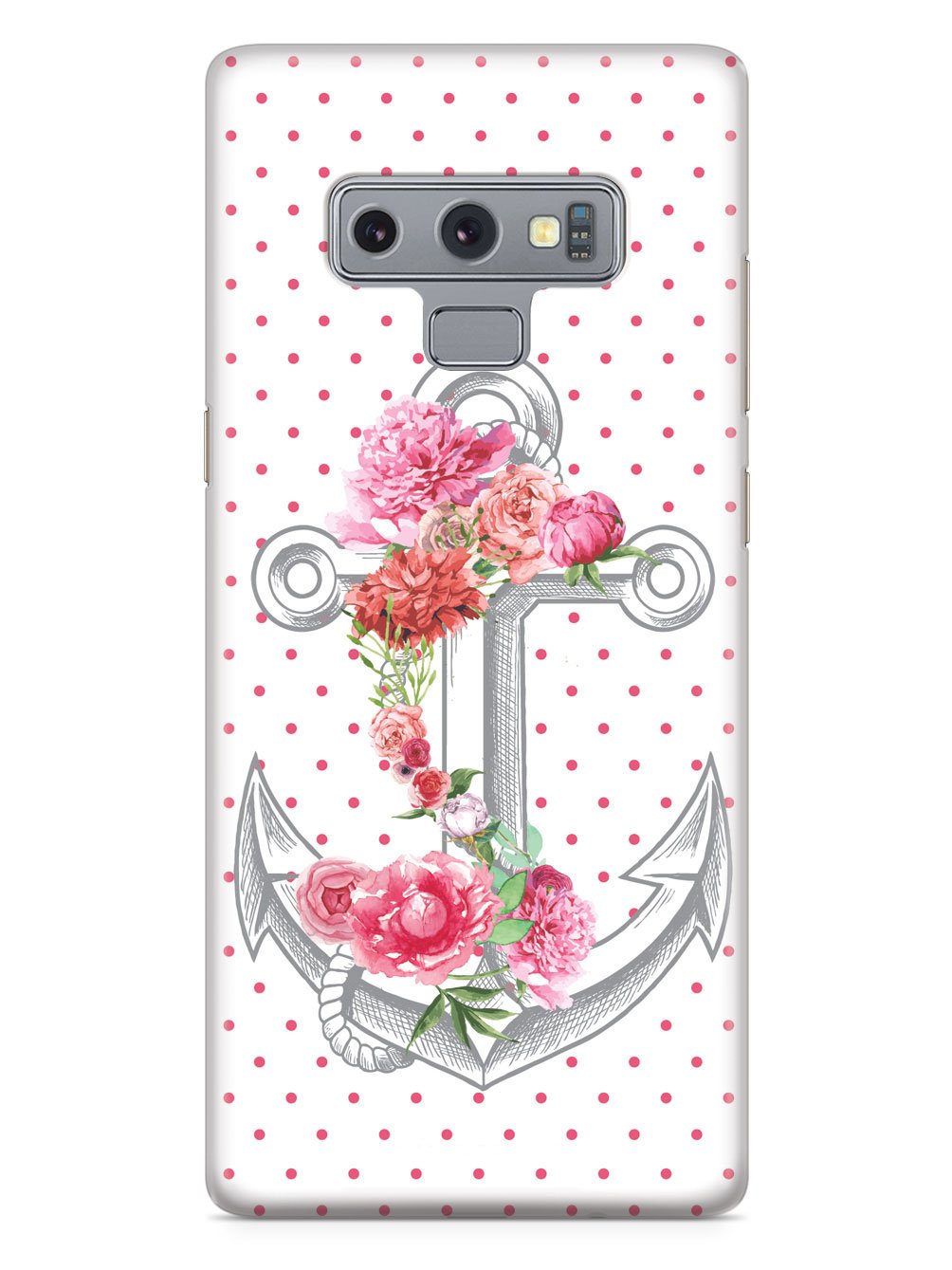 Pink Flower Anchor Case
