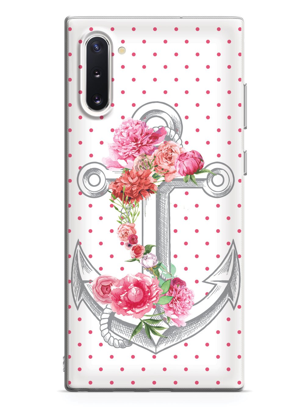 Pink Flower Anchor Case