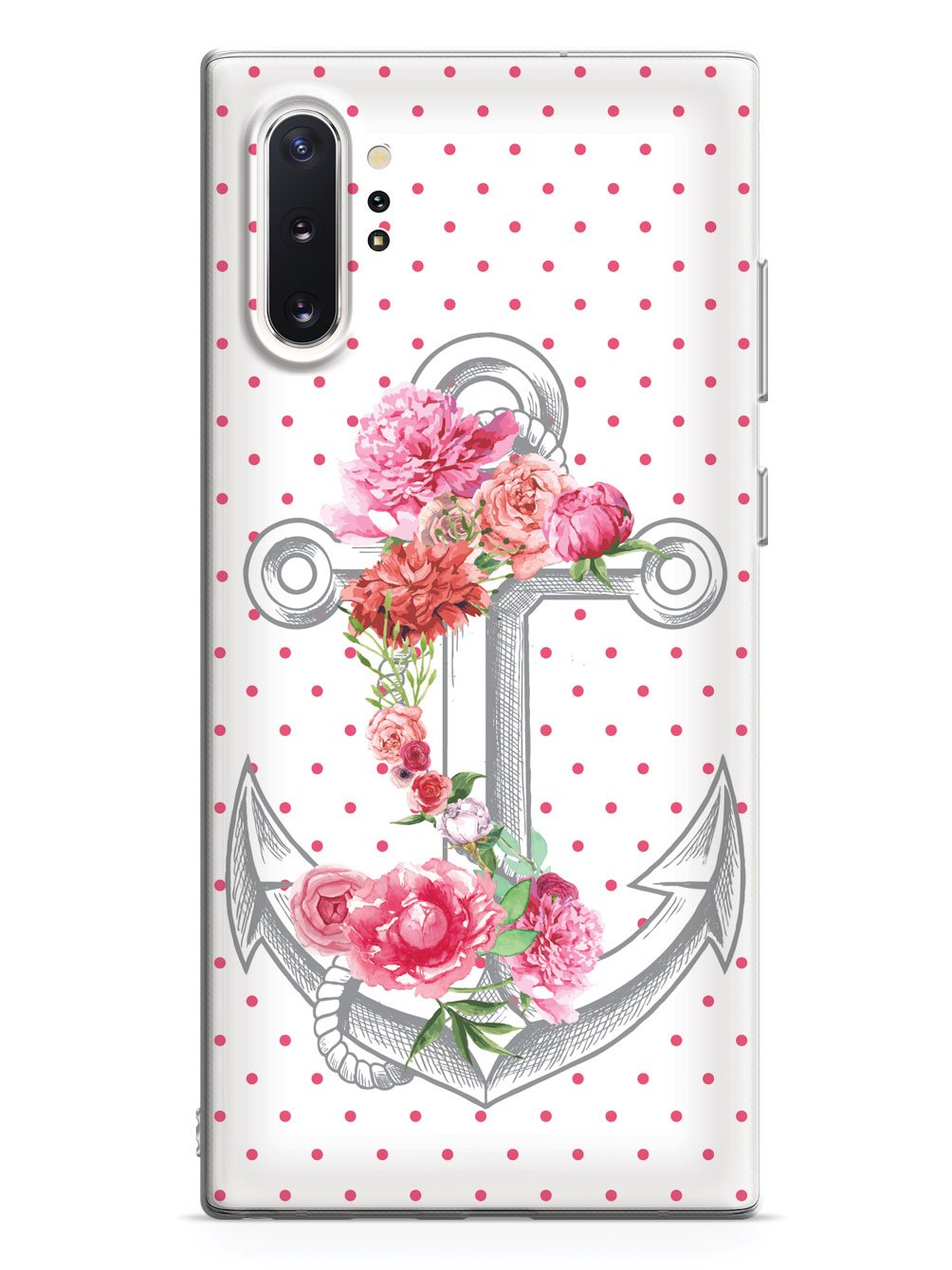 Pink Flower Anchor Case