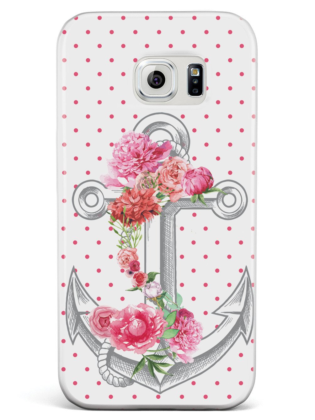 Pink Flower Anchor Case
