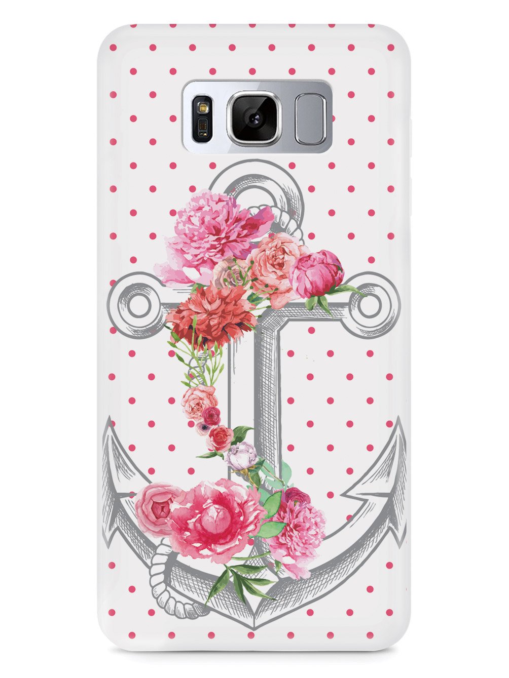 Pink Flower Anchor Case