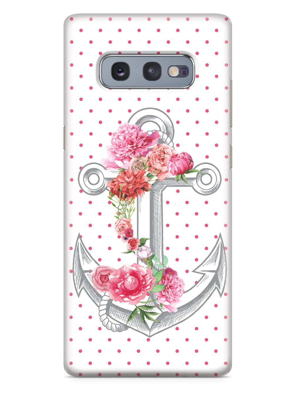 Pink Flower Anchor Case