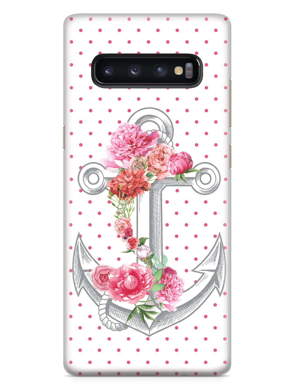 Pink Flower Anchor Case