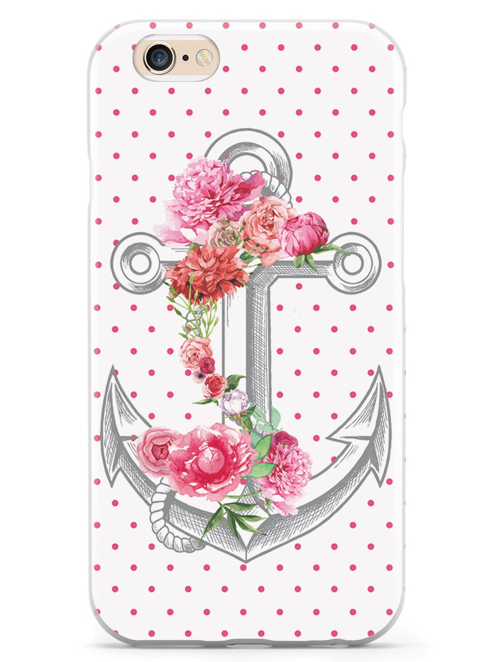 Pink Flower Anchor Case