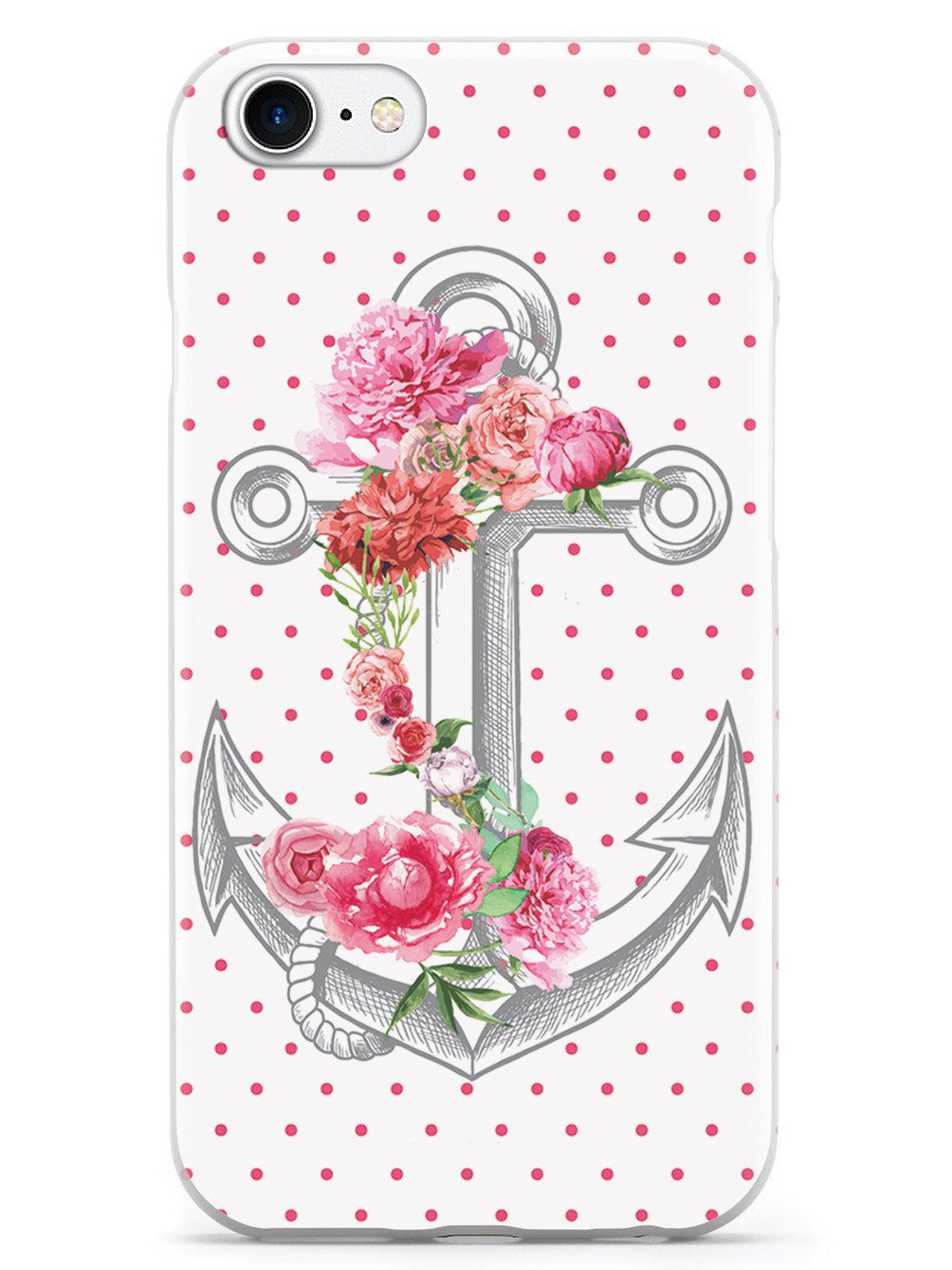 Pink Flower Anchor Case