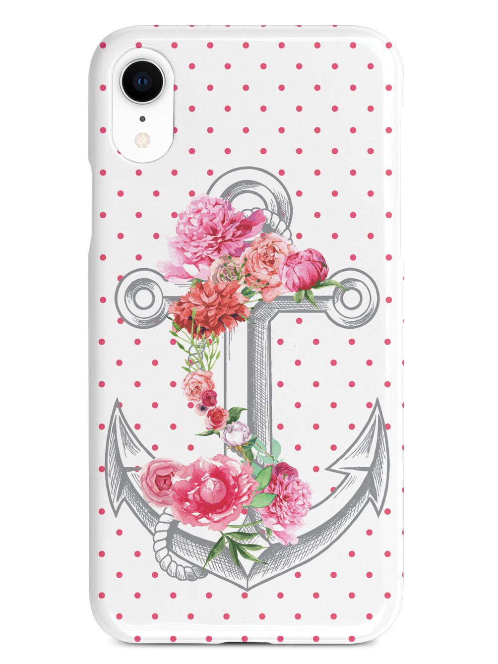 Pink Flower Anchor Case