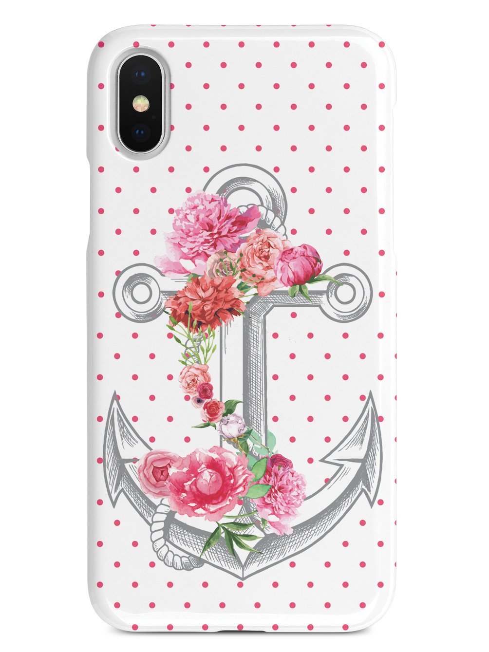 Pink Flower Anchor Case
