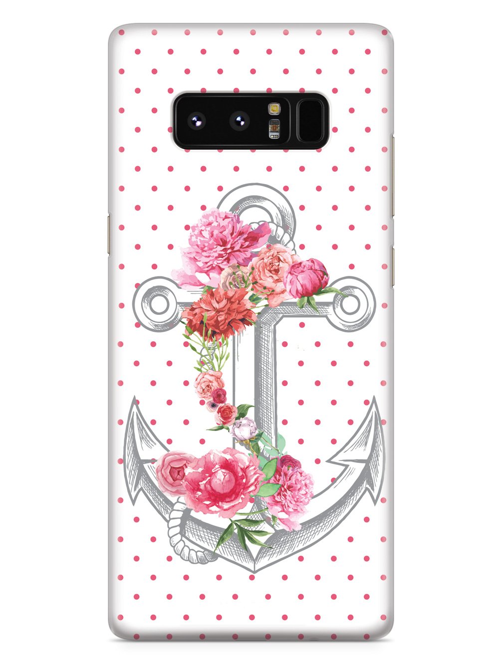 Pink Flower Anchor Case