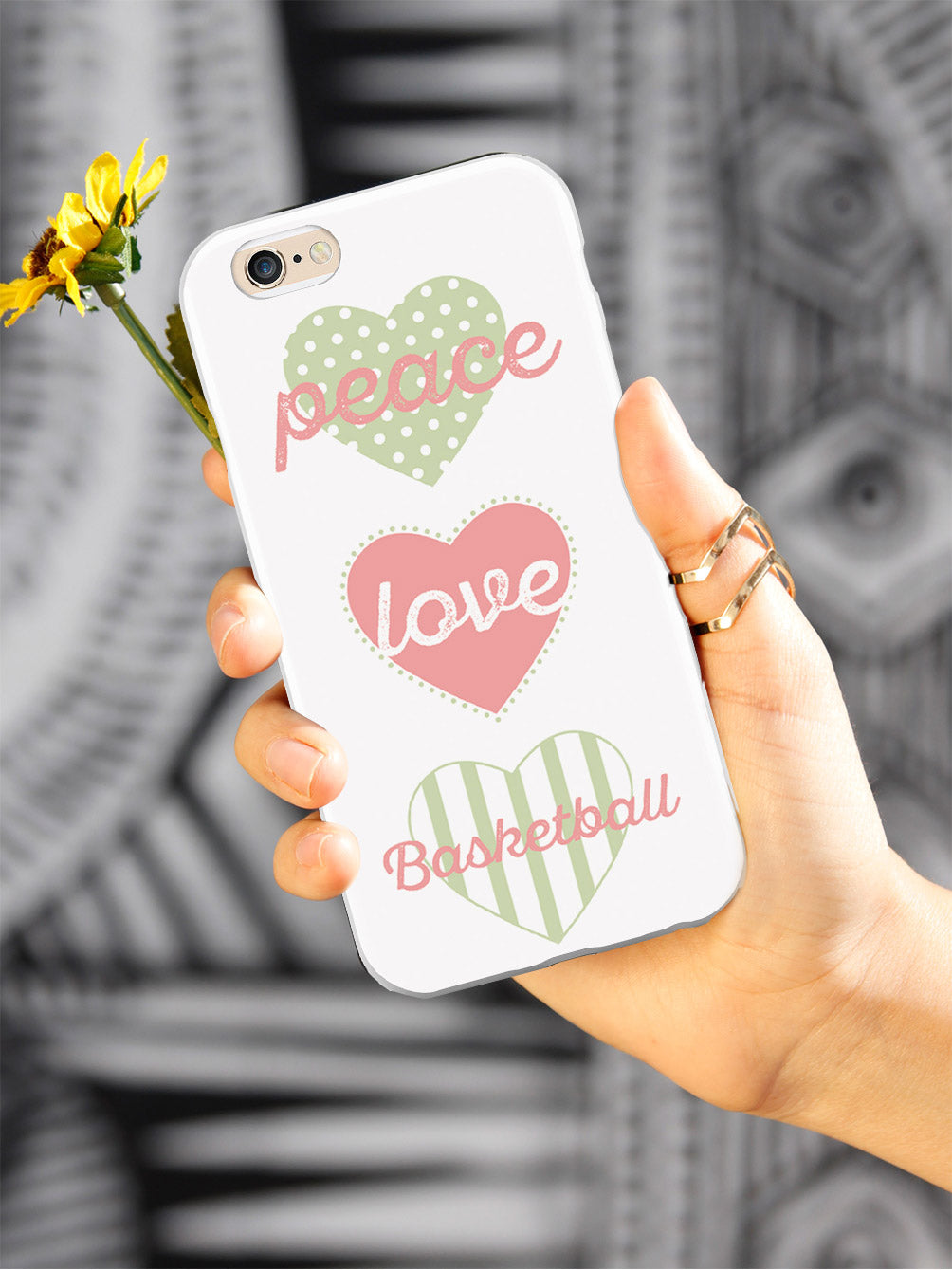 Peace Love Basketball Case