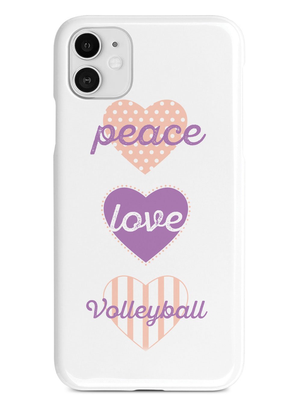 Peace Love Volleyball Case