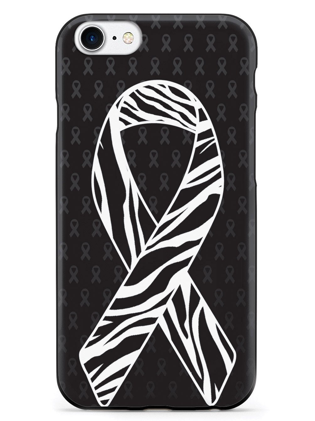 Zebra Print Awareness Ribbon Case
