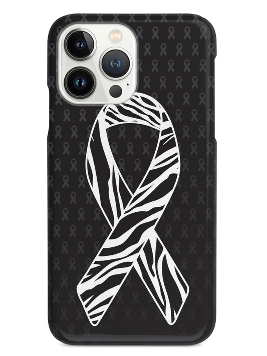 Zebra Print Awareness Ribbon Case