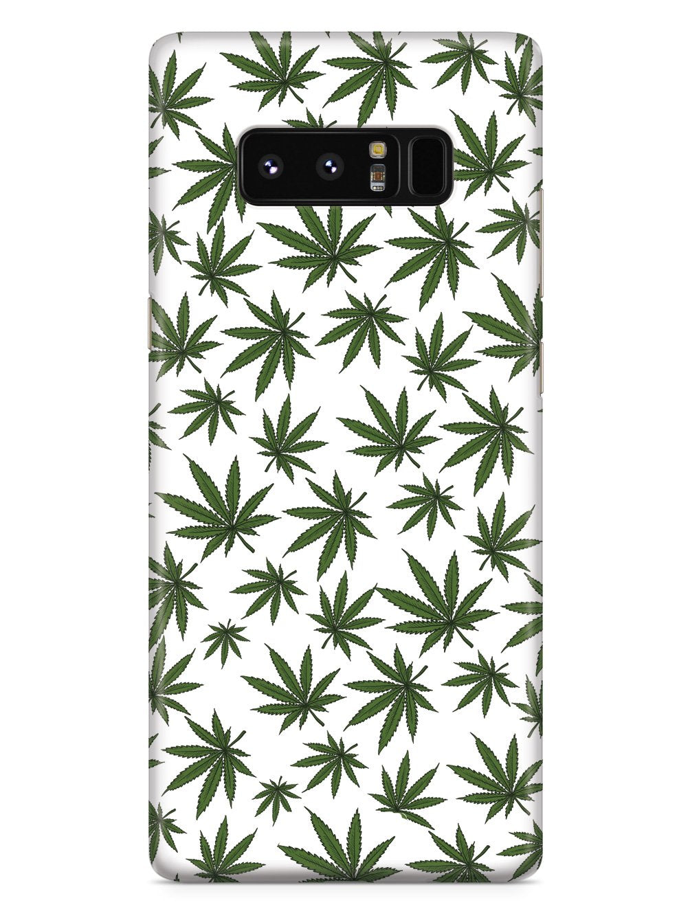 Marijuana Leaf Pattern - White Case