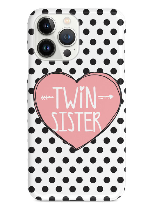 Sisterly Love - Twin Sister - Polka Dots Case