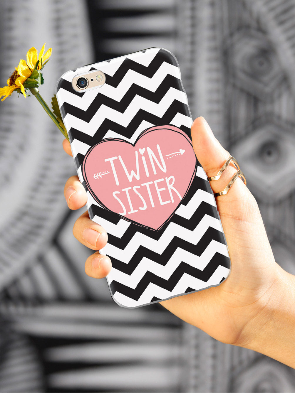 Sisterly Love - Twin Sister - Chevron Case