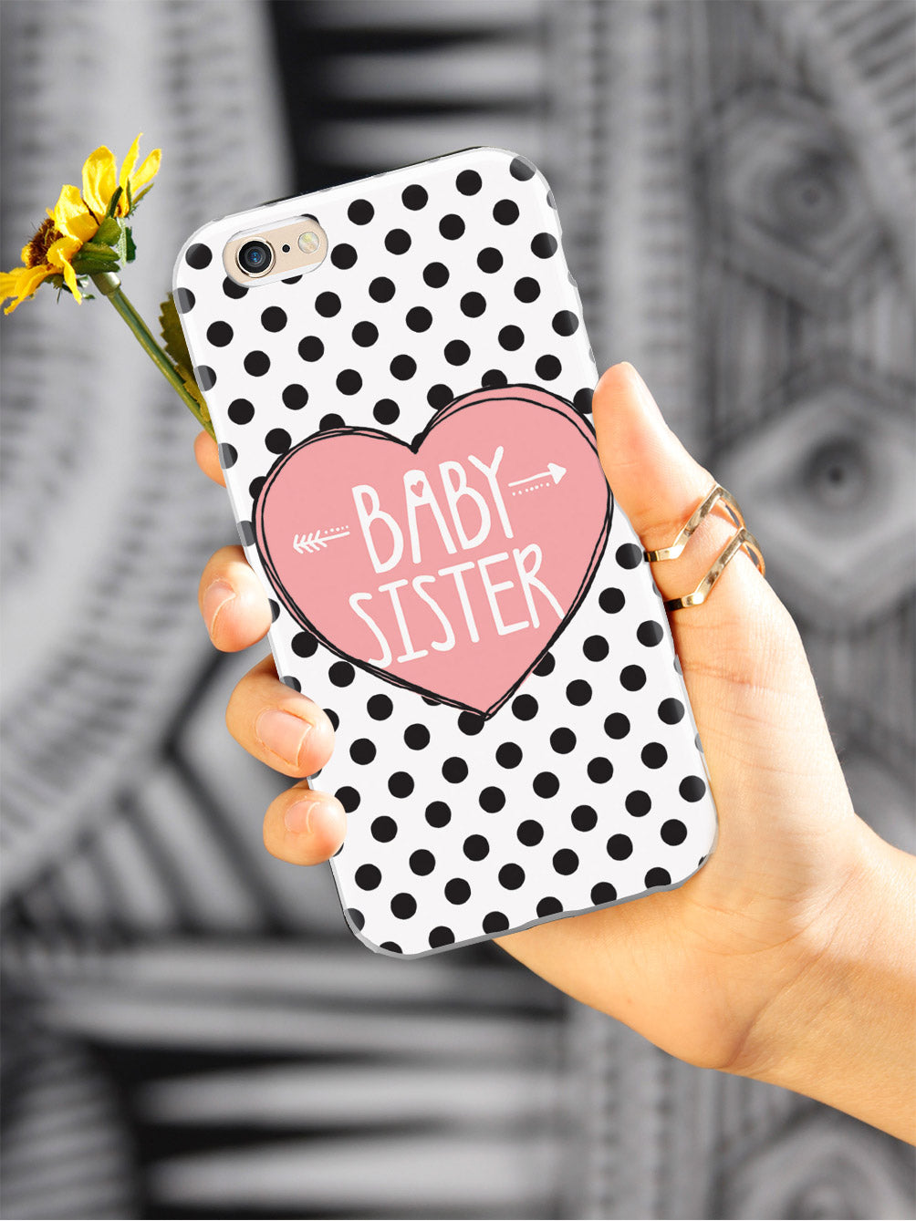 Sisterly Love - Baby Sister - Polka Dots Case