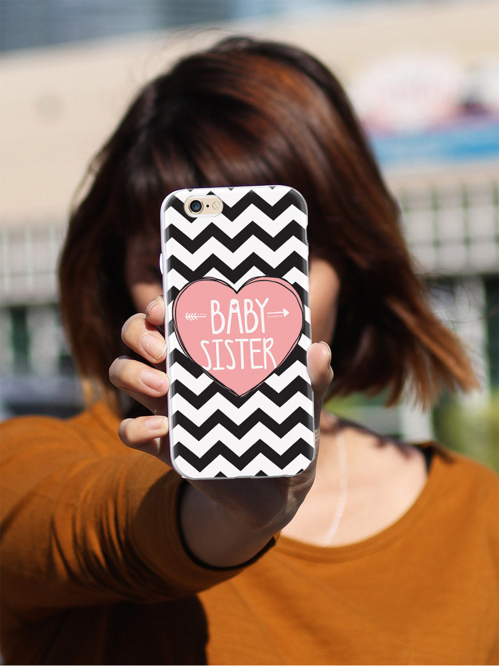 Sisterly Love - Baby Sister - Chevron Case