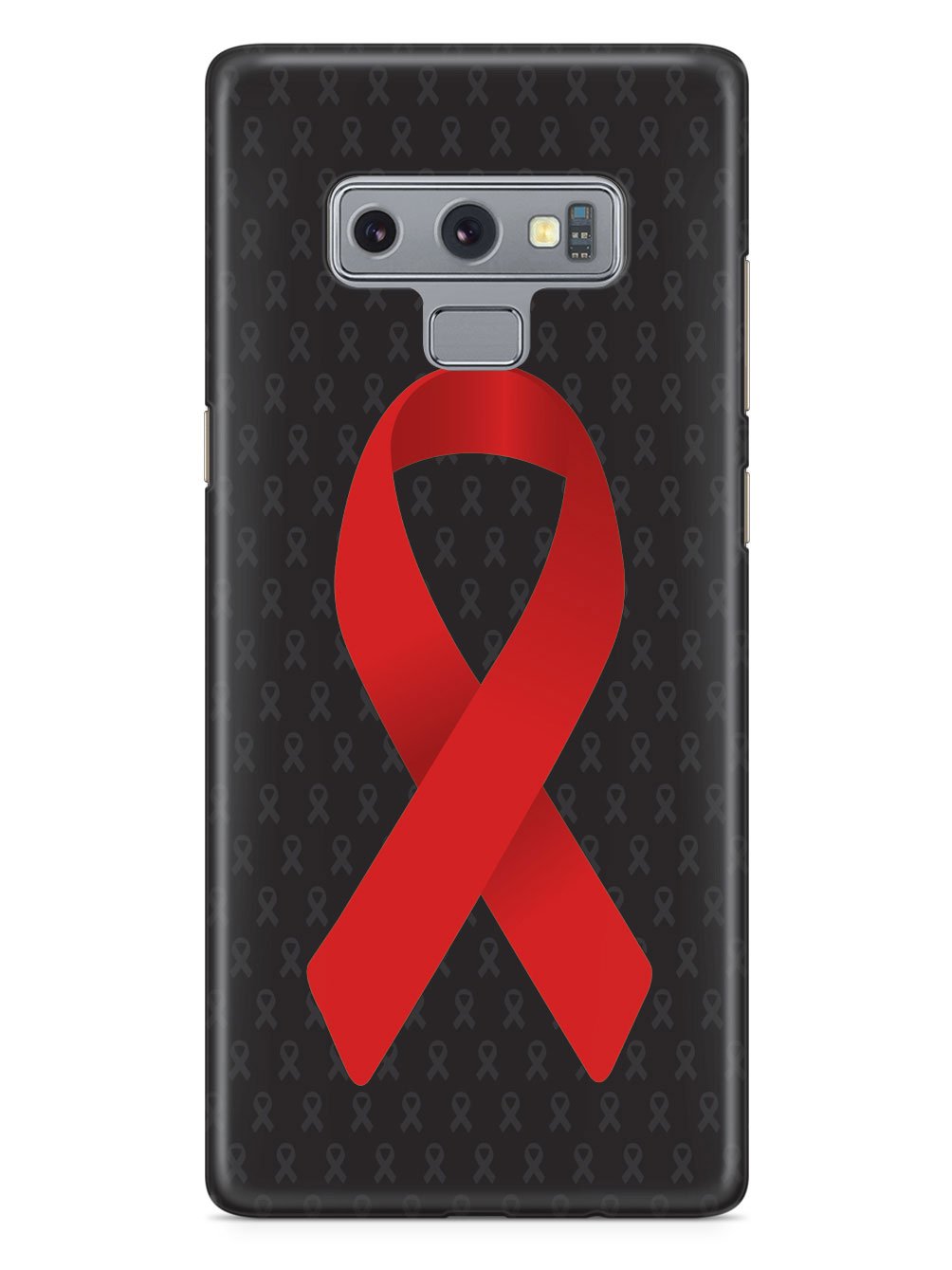 Red Awareness Ribbon - Black Case