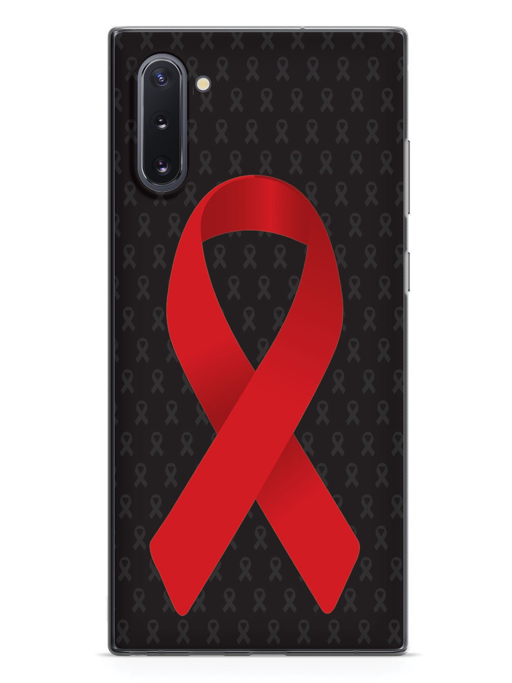 Red Awareness Ribbon - Black Case