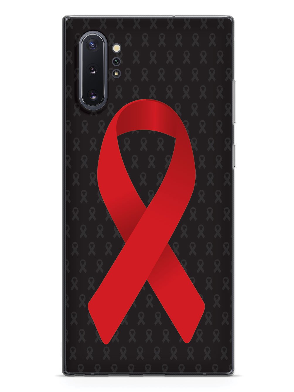 Red Awareness Ribbon - Black Case