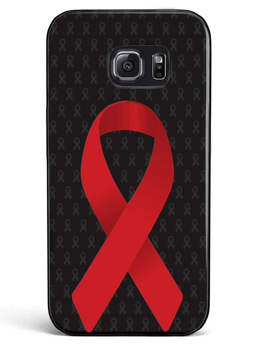 Red Awareness Ribbon - Black Case