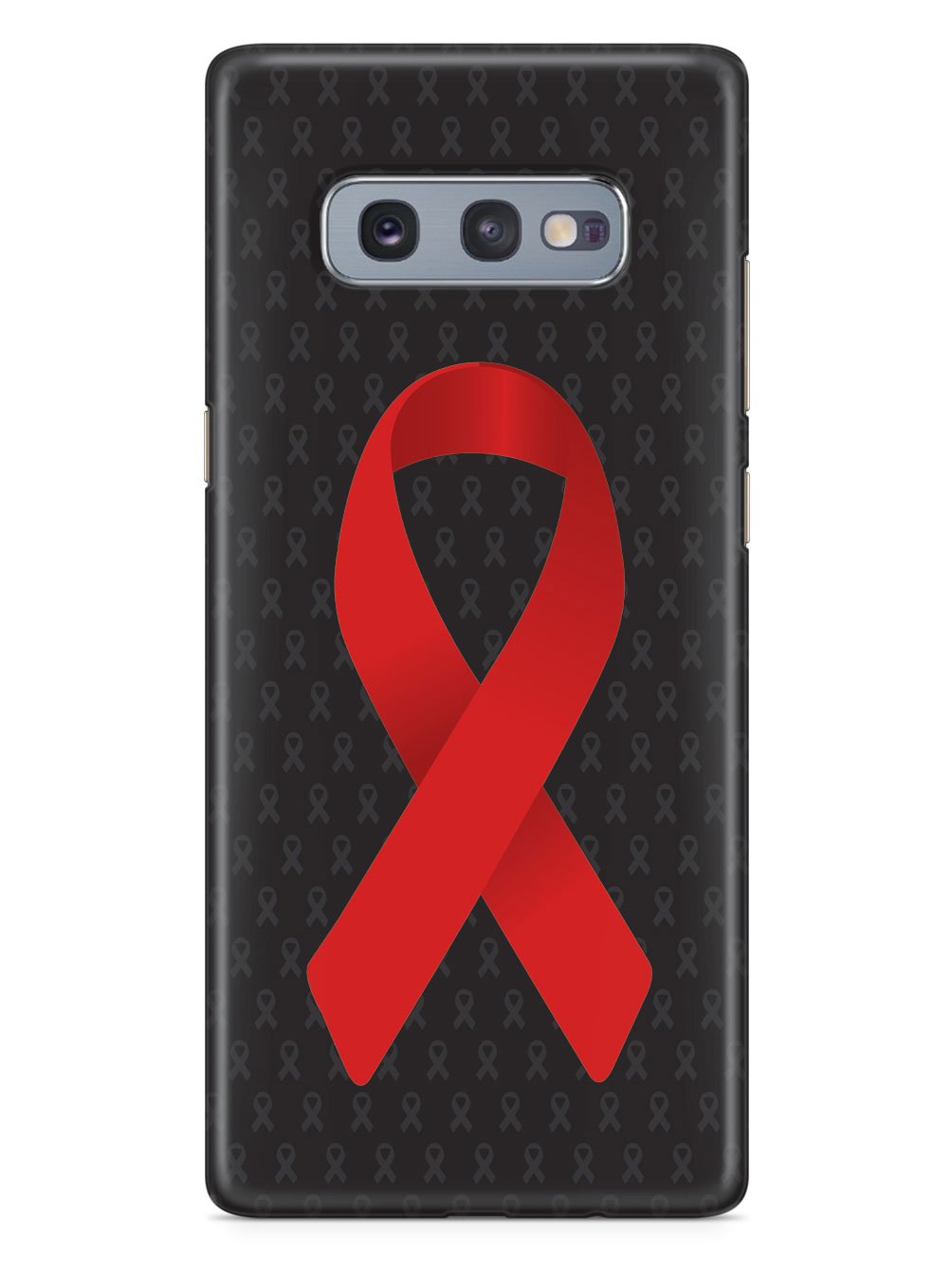 Red Awareness Ribbon - Black Case