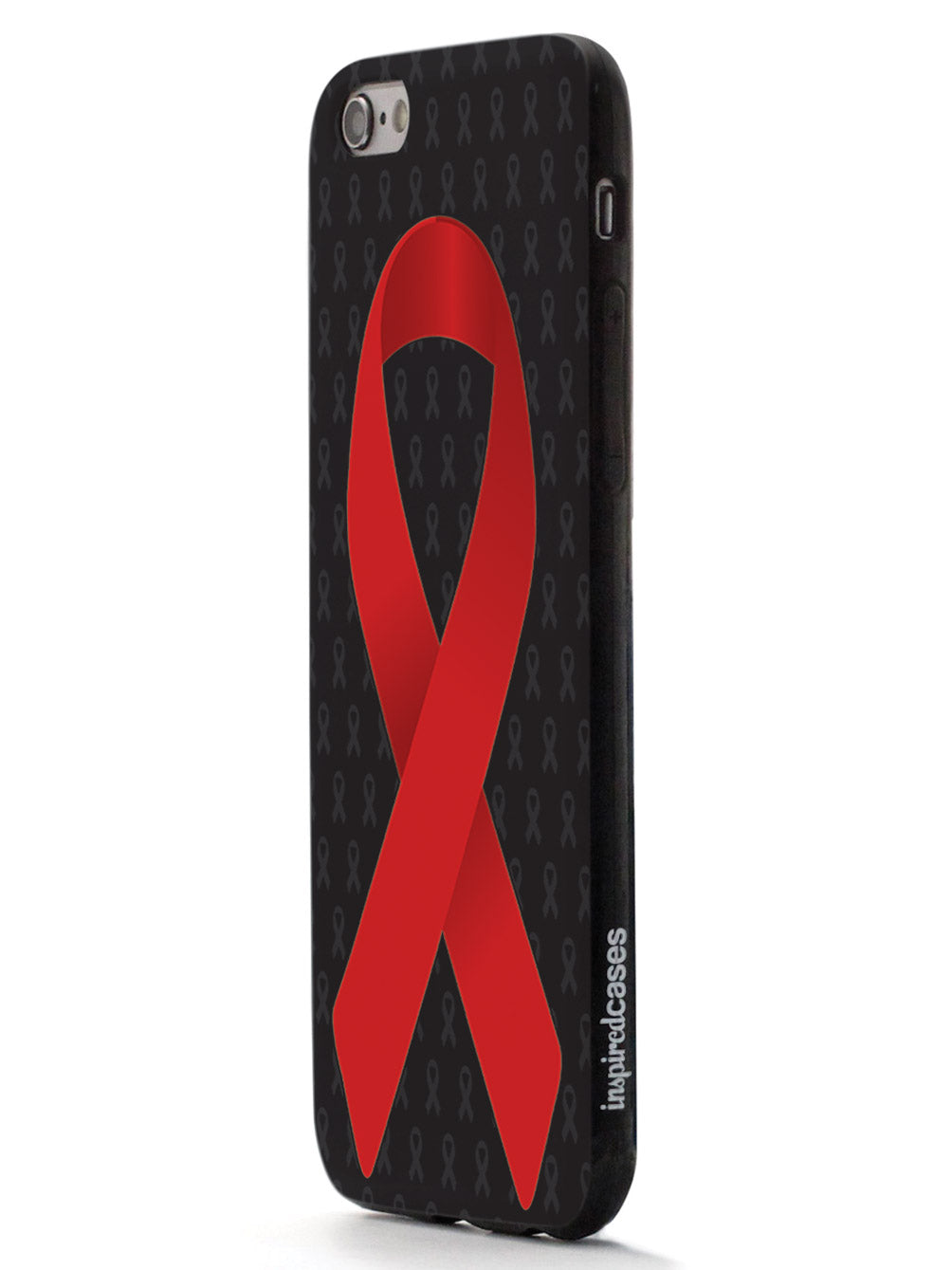 Red Awareness Ribbon - Black Case