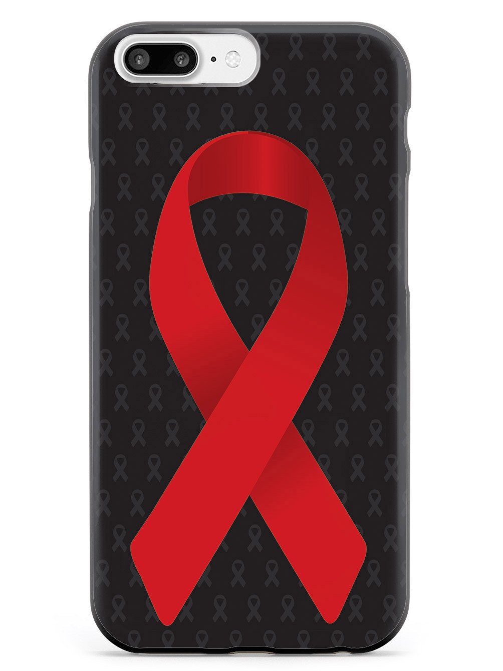 Red Awareness Ribbon - Black Case