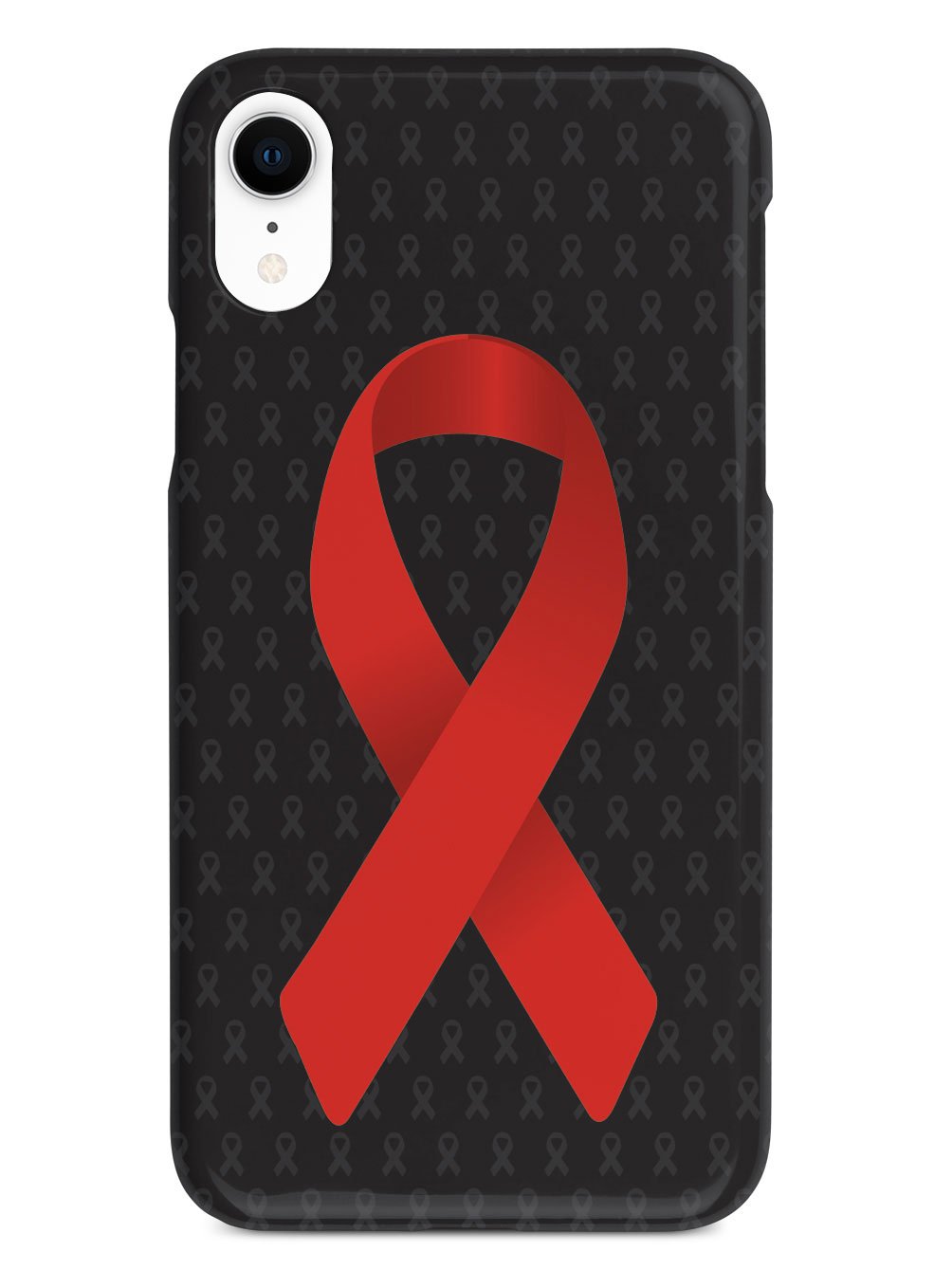 Red Awareness Ribbon - Black Case